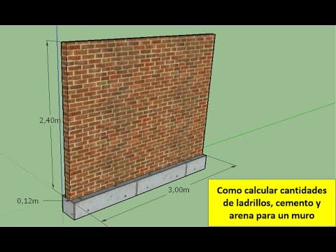 Calcula la cantidad de ladrillos necesarios para construir una casa